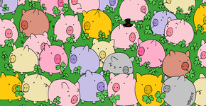Você consegue achar o trevo de quatro folhas na ilustração?