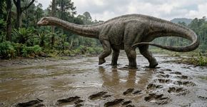 Gravada na pedra há 150 milhões de anos, uma rara trilha de pegadas revela um detalhe incomum sobre como esse dinossauro caminhava
