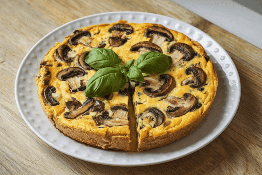 Frittata de cogumelos (Imagem: dorcarmneana | Shutterstock)