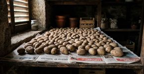 As batatas permanecem comestíveis e não brotam por 6 meses quando armazenadas em um local incomum.