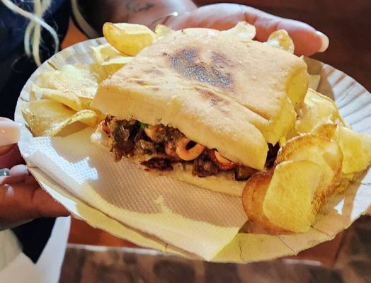 O choripolvo, da Fazenda Mãe Tereza, foi uma das criações do festival