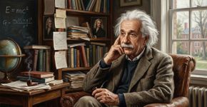 Albert Einstein, um cientista, falando com seu filho em 1900: “A vida é como andar de bicicleta: para manter o equilíbrio, você precisa continuar se movendo”