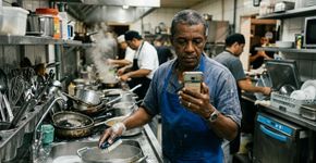Um auxiliar de cozinha de 52 anos denuncia a contradição do mercado: “Pediram ensino superior para lavar louça”