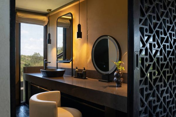 As tendas do Mahali Mzuri são espaçosas e luxuosas