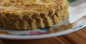 Saúde e sabor: quiche de grão de bico