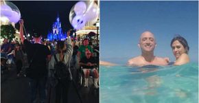 Tatá Werneck e Paulo Gustavo passam férias juntos na Disney