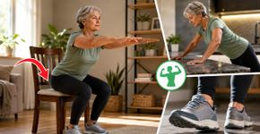 Os especialistas concordam: “Aos 60 anos, em vez de caminhar por 20 minutos, pode ser mais eficiente fazer exercícios como agachamentos na cadeira ou flexões apoiadas na bancada da cozinha”