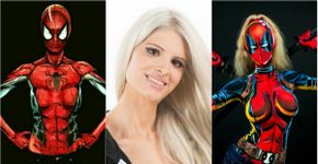 Mulher faz pinturas corporais impressionantes de heróis e heroínas de HQ