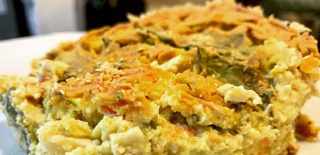 Torta de legumes vegana, sem glúten e muito cremosa
