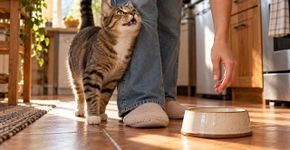 Gatos usam um tipo diferente de ronronado quando querem alguma coisa dos humanos e o som lembra um choro