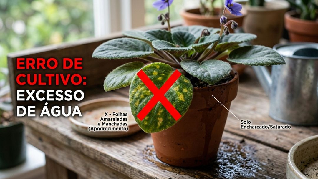 Utilizar vasos com furos de drenagem adequados evita o acúmulo excessivo de umidade na terra.