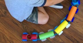 Faca você mesmo: trenzinho de brinquedo com rolo de papel higiênico