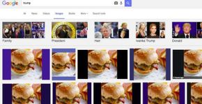 Extensão ‘trumpforma’ todas as fotos de Trump em hamburguer