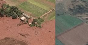Imagens aéreas comparam antes e depois em Brumadinho (MG)