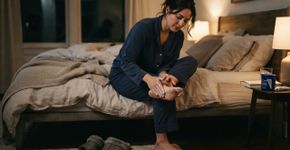 O calcanhar racha, a pele descama e o pé vive em chinelo: hidratar os pés antes de dormir ajuda a reduzir o ressecamento