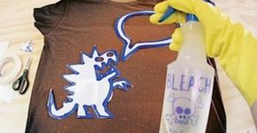 Aprenda a customizar camisetas com água sanitária