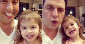Ceará ensina filha a imitar Silvio Santos e vídeo viraliza; veja