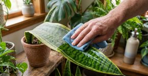 Poucas pessoas sabem disso: como limpar as folhas da sua sansevieria ou espada-de-são-jorge com um ingrediente da cozinha.