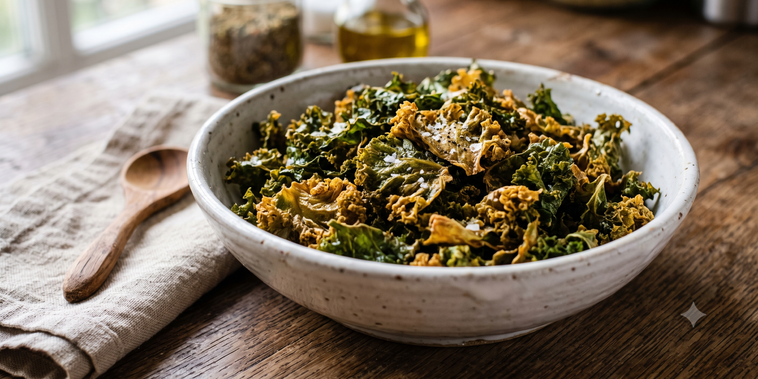 Featured main: Couve crispy: aprenda a fazer um snack crocante e saudável