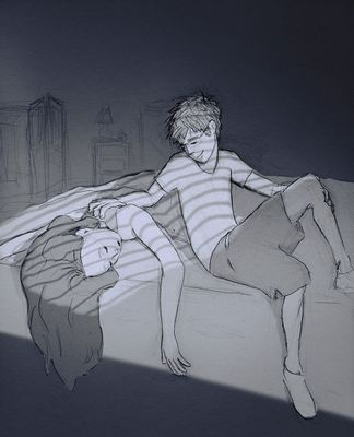 Artista faz ilustrações do dia a dia ao lado de sua esposa
