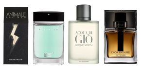 Foto: (Montblanc, Armani, Dior e Animale - Divulgação)