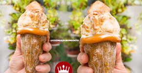 Cone de churros: uma casquinha saborosa para comer com sorvete