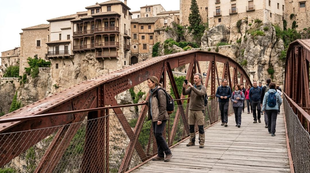 O centro antigo de Cuenca preserva séculos de história e foi consagrado como Patrimônio Mundial pela UNESCO.