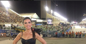Fátima Bernardes lacra com look sensual durante desfile