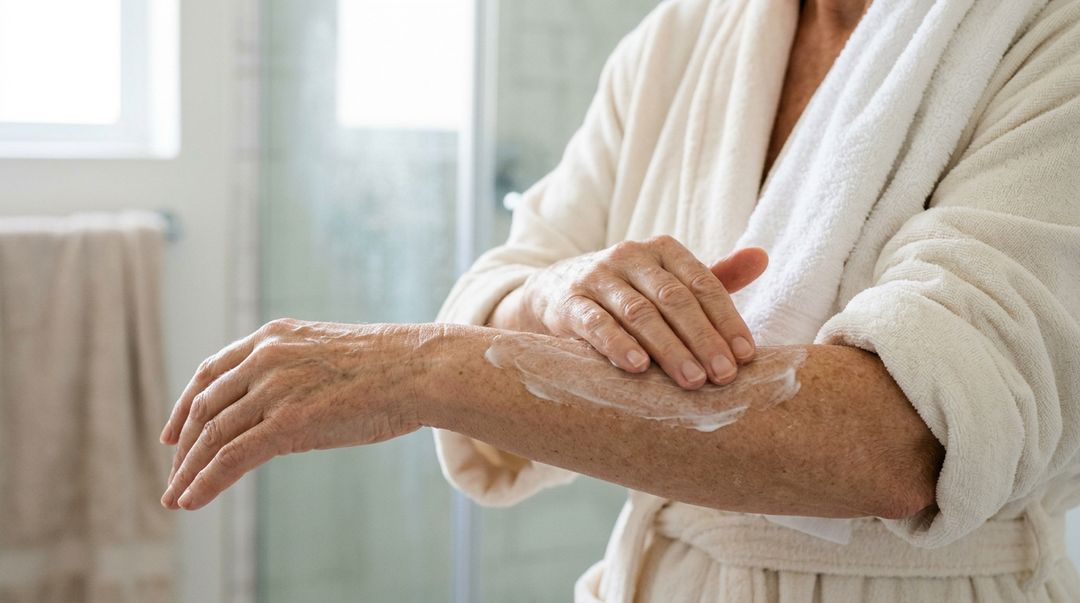 Secar a pele com leves toques de toalha preserva a hidratacao natural.