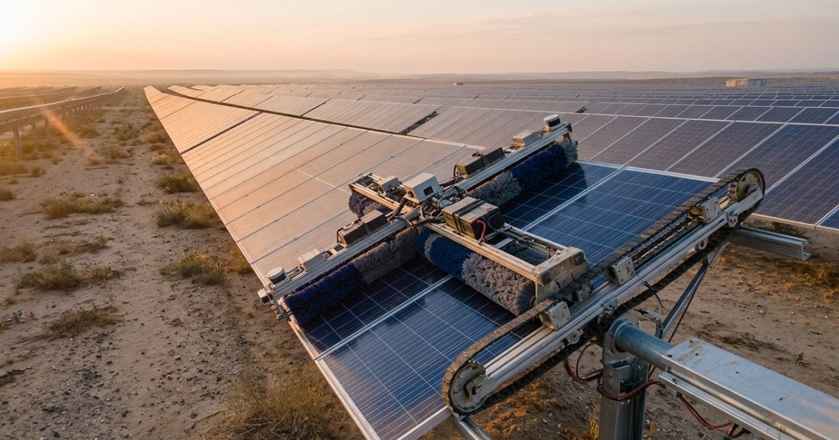 Robôs da israelense Ecoppia limpam painéis solares no deserto todas as noites sem usar 1 gota d’água e, segundo a empresa, já pouparam cerca de 9,8 bilhões de litros