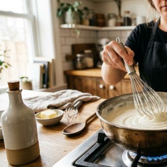 Featured mobile: Os cozinheiros concordam: “Para que o molho branco fique mais cremoso, não adicione mais manteiga, mas sim 50 ml de leite.”