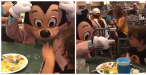 Inclusão: Mickey fala com menino surdo usando língua dos sinais