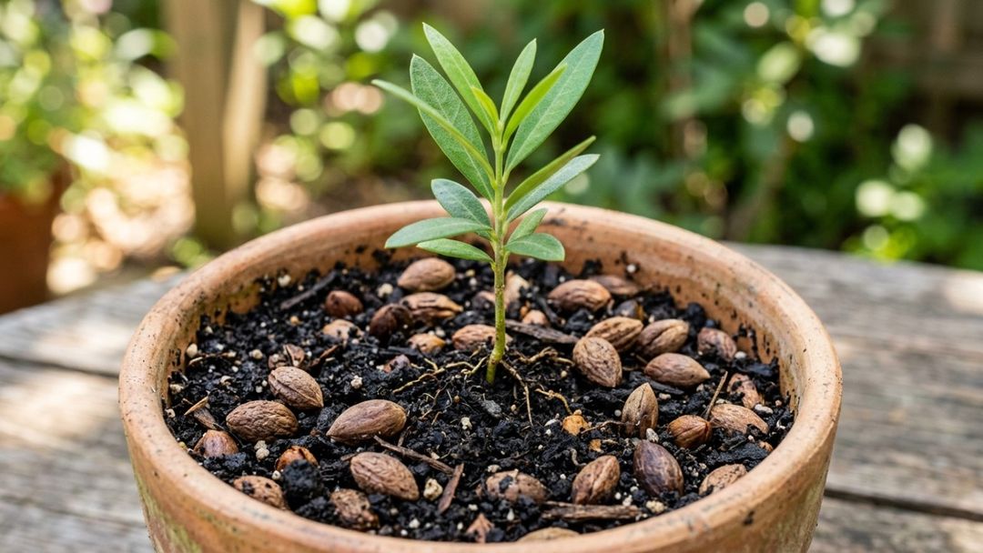 A decomposição gradual dos caroços fornece matéria orgânica e nutrientes essenciais para as plantas.