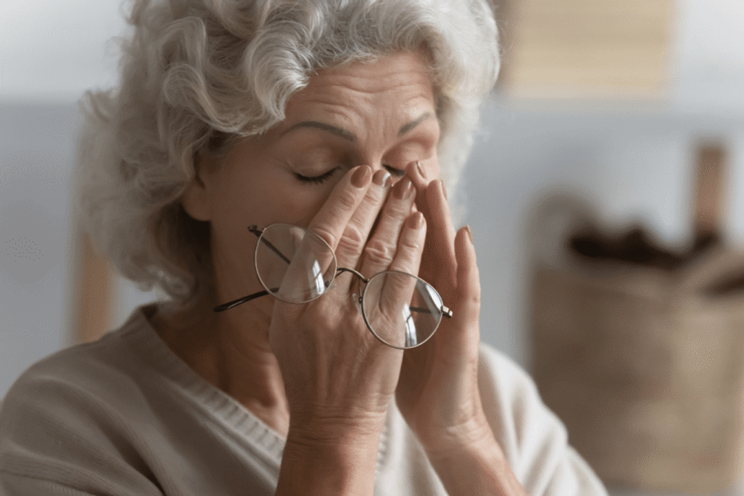 Tontura, fraqueza, dor de cabeça, sonolência excessiva, boca seca e outros podem indicar que o organismo do idoso está sofrendo com o excesso de calor (Imagem: fizkes | Shutterstock)
