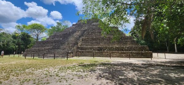 Sítio arqueológico maia de Chacchoben, na Costa Maya, no México