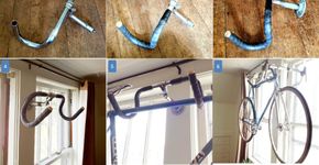 Reutilize peças e faça um suporte para sua bike