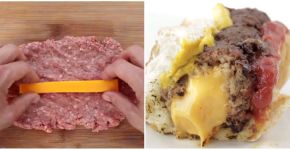 Experimente: cachorro-quente com carne recheada por cheddar