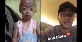 Vídeo de menina com doença rara chega a Neymar: veja a resposta!