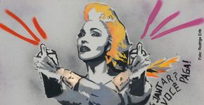 Obra de grafiteira brasileira vai estampar single de Madonna