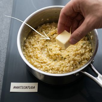 Featured mobile: Os italianos garantem: “Para deixar o risoto mais cremoso e com textura no ponto certo, o segredo é colocar uma colher de manteiga gelada”