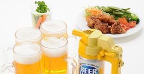 Empresa japonesa desenvolve suporte que transforma cerveja enlatada em chopp