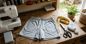 Aprenda a trocar o elástico da bermuda de pijama que relaxou e fica caindo toda hora