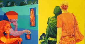 Artista daltônico transforma cenas cotidianas em obras de arte