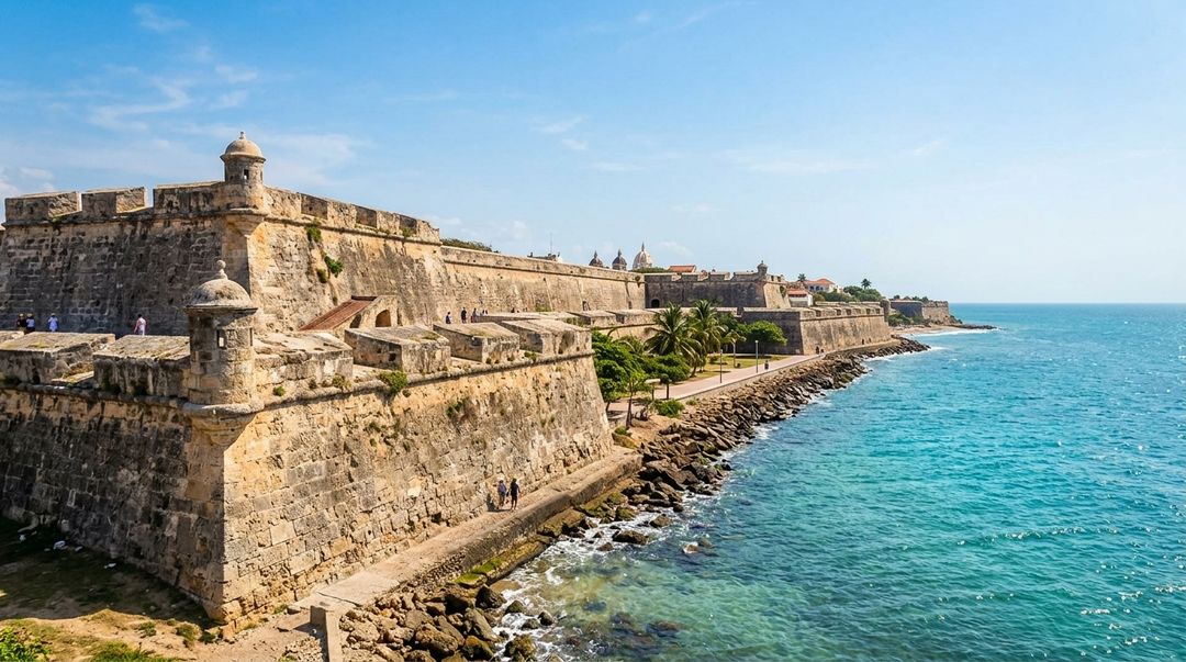 O estratégico Castillo San Felipe de Barajas impressiona pela grandiosidade de sua engenharia defensiva na Colômbia.