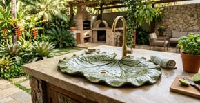 Crie uma pia para o jardim: basta ter criatividade e seguir este passo a passo