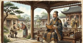 A frase de Confúcio, filósofo chinês: “Quando vires um homem bom, tenta imitá-lo; quando vires um homem mau, reflita.”