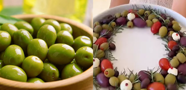 Como fazer uma guirlanda de azeitonas que vai roubar a cena na sua ceia