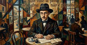 Citação de Fernando Pessoa, poeta português: “Tudo vale a pena se a alma não é pequena”
