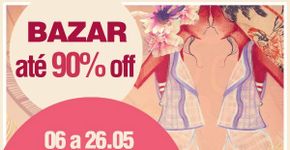 Bazar Juliana Jabour oferece até 90% de desconto