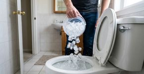 Jogar gelo no vaso sanitário: o truque caseiro que recomendam fazer uma vez por semana